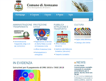 Tablet Screenshot of comune.arenzano.ge.it